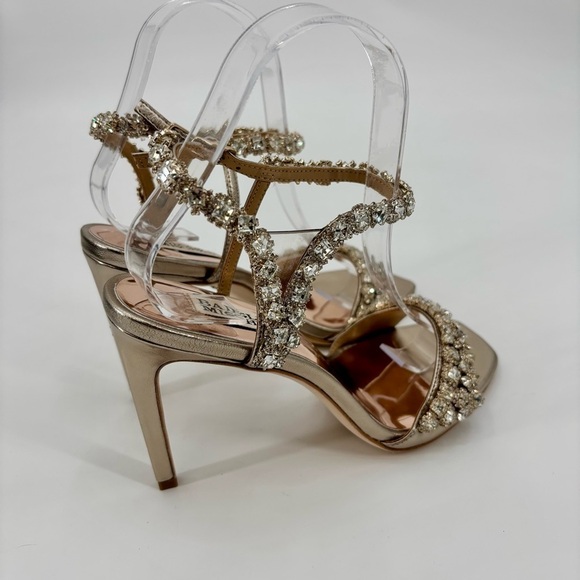 Badgley Mischka Galia Open Toe 4” Heels Size 6.5 - Picture 6 of 15